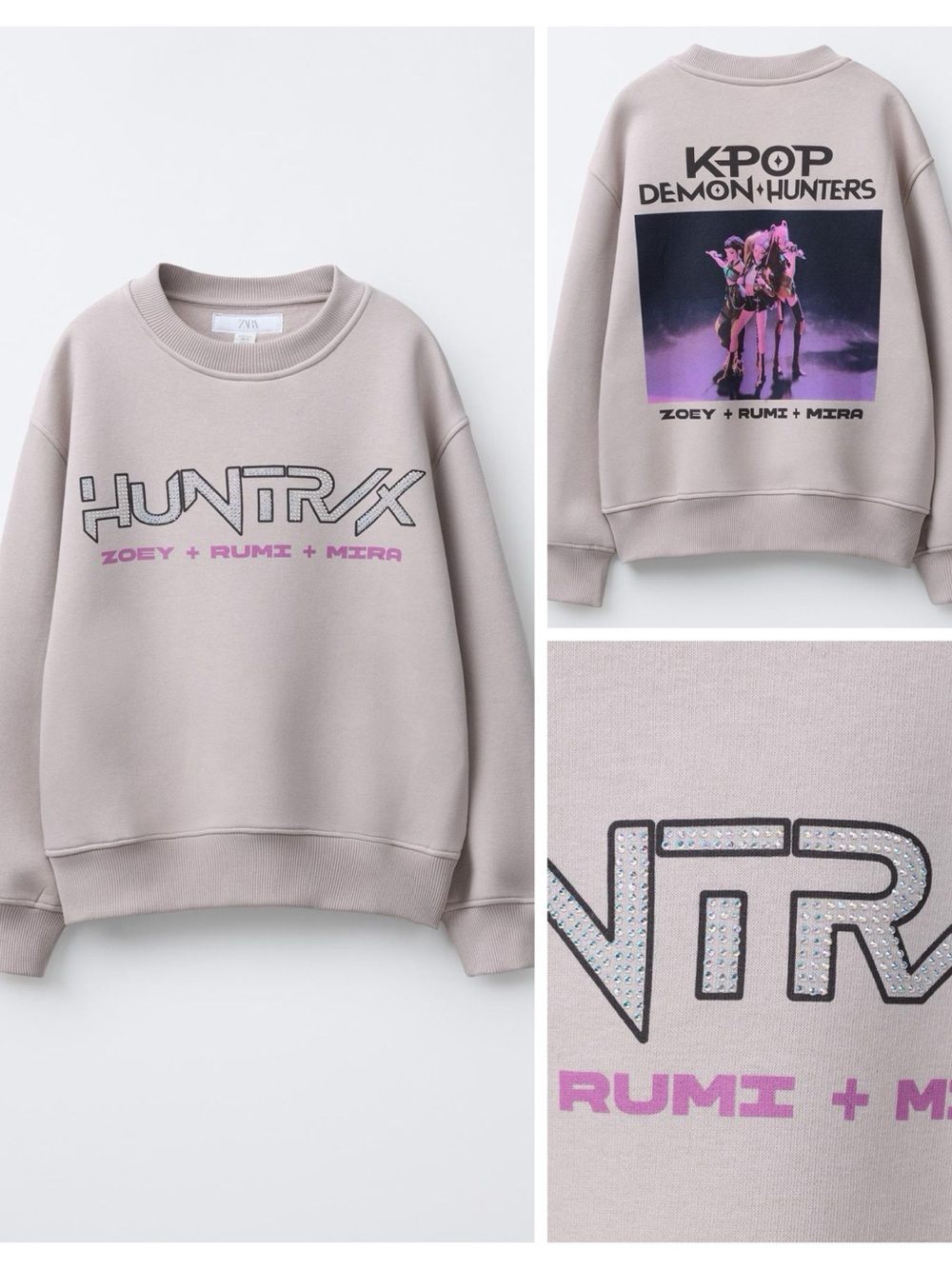 ZARA Girl’s KPOP Demon Hunters sweatshirt K-POP